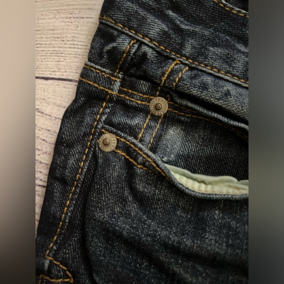 Aeropostale Women’s Hailey Flare Distressed Dark Denim Jeans. NEW without tags. - Picture 8 of 12